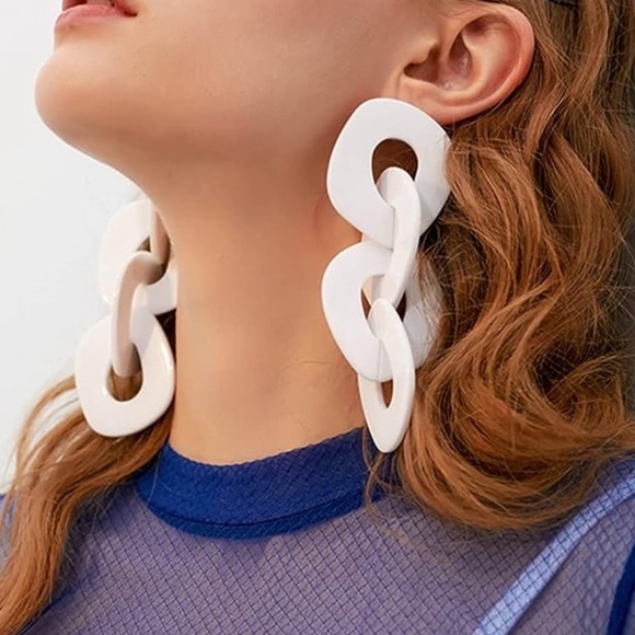 ZARA Oversized Chain Earrings